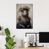 Impression d'art de rat gothique Souris victorienn (Bureau à domicile)