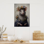 Impression d'art de rat gothique Souris victorienn (Cuisine)