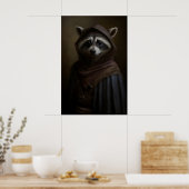Impression d'art de Raton laveur Gothique Animal V (Cuisine)