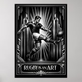 Impression d'art de rugby de style déco grande tai (Devant)