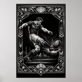 Impression d'art de rugby de style déco grande tai (Devant)
