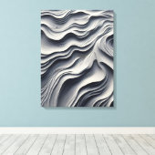Impression d'art de sable du désert minimaliste (Insitu (Plancher de Bois))