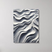 Impression d'art de sable du désert minimaliste (Recto)