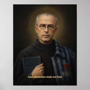 Impression d'art de Saint Maximilien Kolbe
