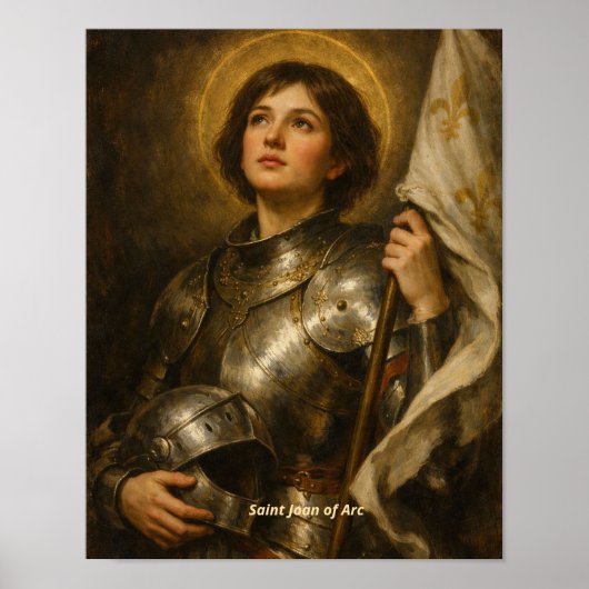 Impression d'art de Sainte Jeanne d'Arc - Héroïne (Devant)