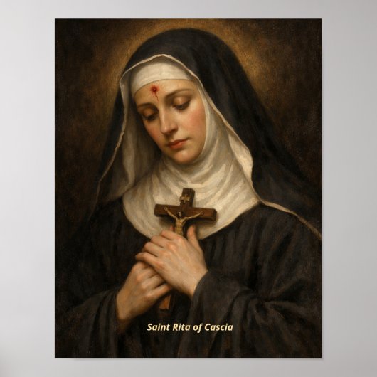 Impression d'art de Sainte Rita de Cascia (Devant)