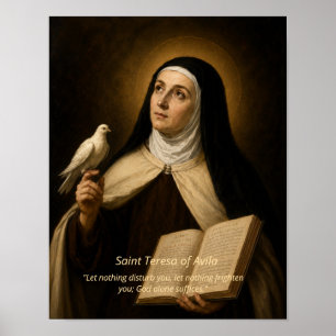 Impression d'art de Sainte Thérèse d'Avila