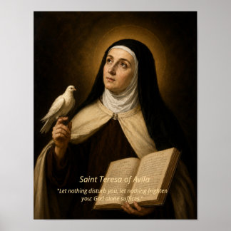 Impression d'art de Sainte Thérèse d'Avila