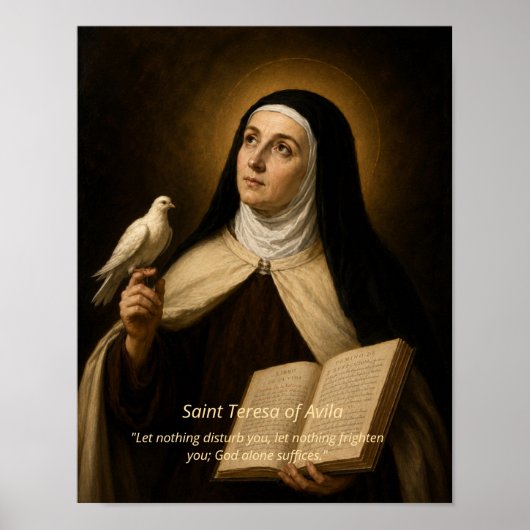 Impression d'art de Sainte Thérèse d'Avila (Devant)