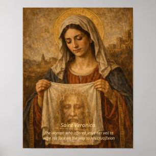Impression d'art de Sainte Véronique - Saint Visag