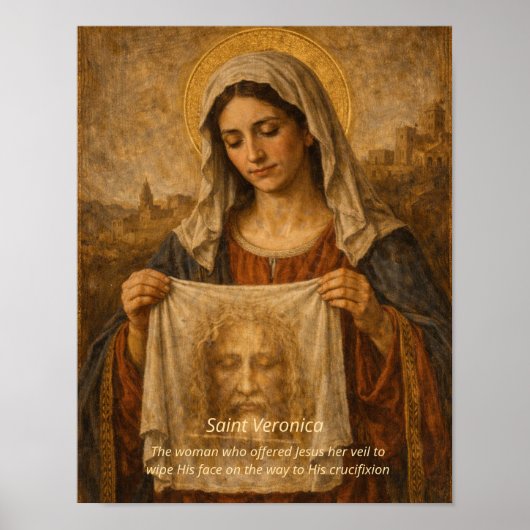 Impression d'art de Sainte Véronique - Saint Visag (Devant)