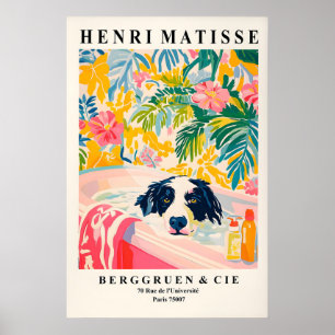 Impression d'art de salle de bain Border Collie Dr