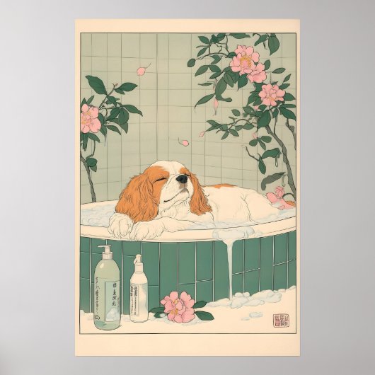 Impression d'art de salle de bain Cavalier King Ch (Devant)