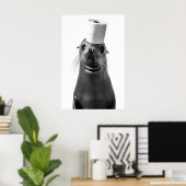 Impression d'art de salle de bain de lion de phoqu (Bureau à domicile)