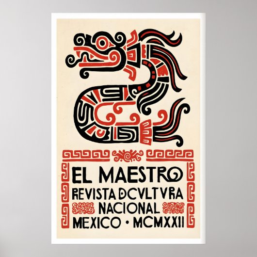 Impression d'art de serpent folklorique, Affiche g (Devant)