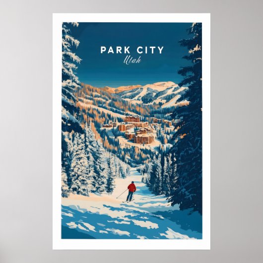 Impression d'art de ski à Park City 1 (Devant)