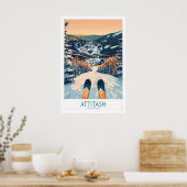 Impression d'art de ski Attitash 1 (Cuisine)