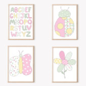 Impression d'art de style courtepoint de coccinell
