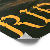 Impression d'art de surf au coucher du soleil vagu (Coin)