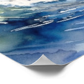 Impression d'art de surf sur la côte nord d'Oahu H (Coin)