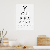 Impression d'art de test oculaire Votre visage me  (Cuisine)