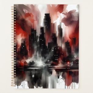 Impression d'art de toile de paysage de ville abst