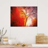 Impression d'art de toile de peinture d'arbre abst (Cuisine)