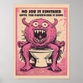 Impression d'art de toilette drôle Imprimable Déco (Devant)