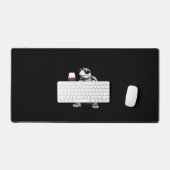 impression d'art de tortue cool buvant du vin roug (Clavier et souris)