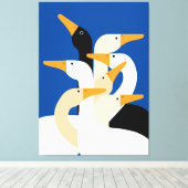 Impression d'art de troupeau de canards géométriqu (Insitu (Plancher de Bois))