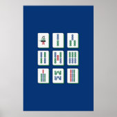 Impression d'art de tuiles de bambou Mahjong (Devant)