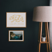 Impression d'art de typographie de l'ours grizzly
