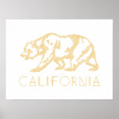Impression d'art de typographie de l'ours grizzly (Devant)