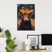 Impression d'art de vache des Highlands, écharpe d (Bureau à domicile)