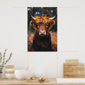 Impression d'art de vache des Highlands, écharpe d (Cuisine)