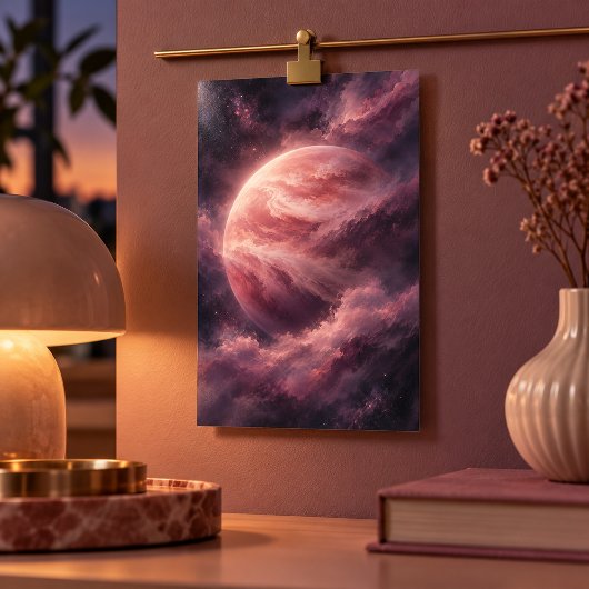 Impression d'art de Vénus en rose