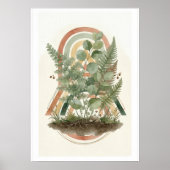 Impression d'art de verdure d'arche botanique | Eu (Devant)