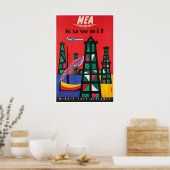 Impression d'art de voyage au Koweït Affiche du Mo (Cuisine)
