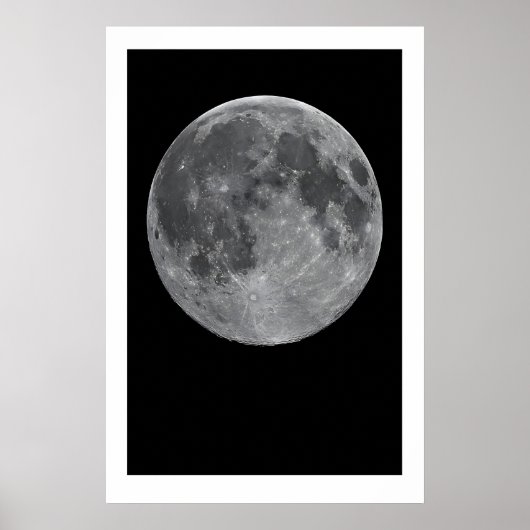 Impression d'art des phases lunaires Triptyque Lun (Devant)