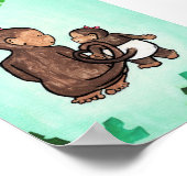 Impression d'art des singes joyeux de la jungle -  (Coin)