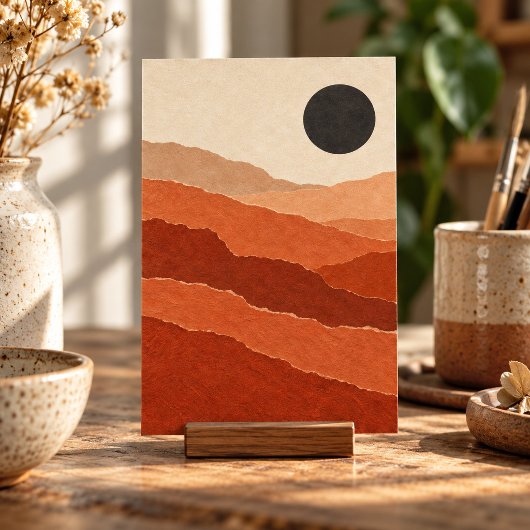 Impression d'art d'étude de papier de Canyon