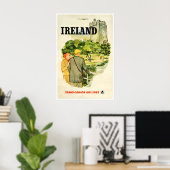 Impression d'art d'Irlande vintage Affiche de voya (Bureau à domicile)