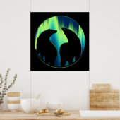 Impression d'art d'ours Affiche tribale d'ours LG (Cuisine)