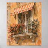 Impression d'art du balcon sicilien (Devant)