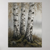 Impression d'art du brouillard du lac Birch (Devant)