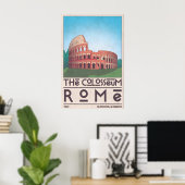 Impression d'art du Colisée de Rome, Affiche de vo (Bureau à domicile)