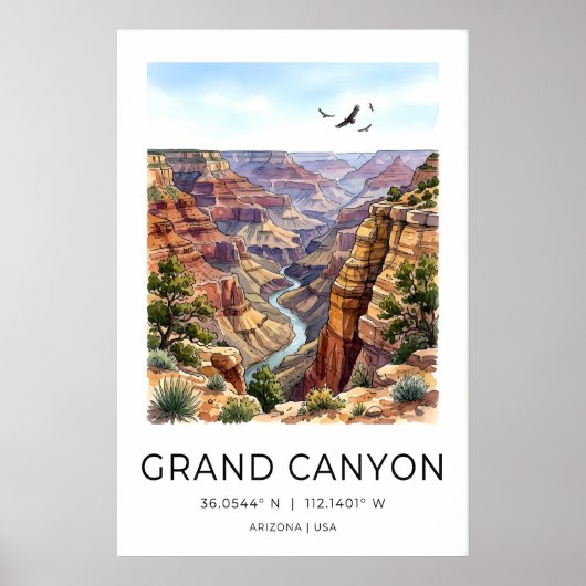 Impression d'art du Grand Canyon Panorama du déser (Devant)