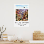 Impression d'art du Grand Canyon Panorama du déser (Cuisine)