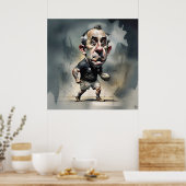 Impression d'art du joueur de rugby (Cuisine)