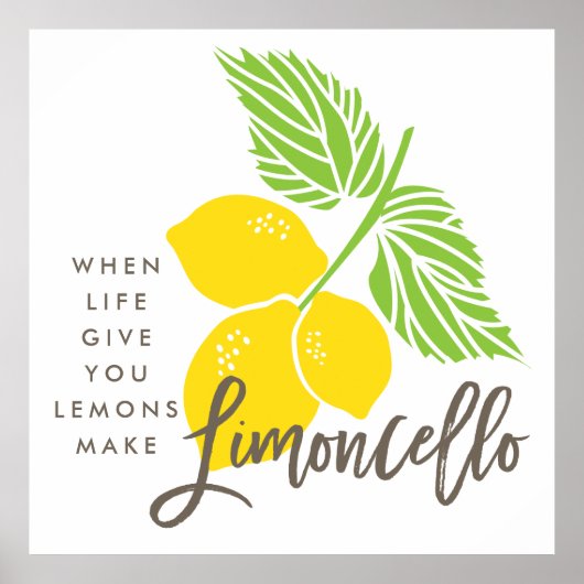 Impression d'art du Limoncello, quand la vie vous (Devant)